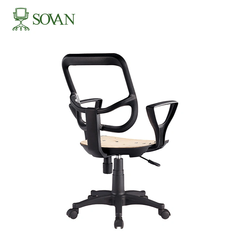 White Office Chair Frame Set Mesh Fabric Plastic Customize Manufacture Semi-Manufactured Products with Seat Plywood Meeting Room Home Relax Space