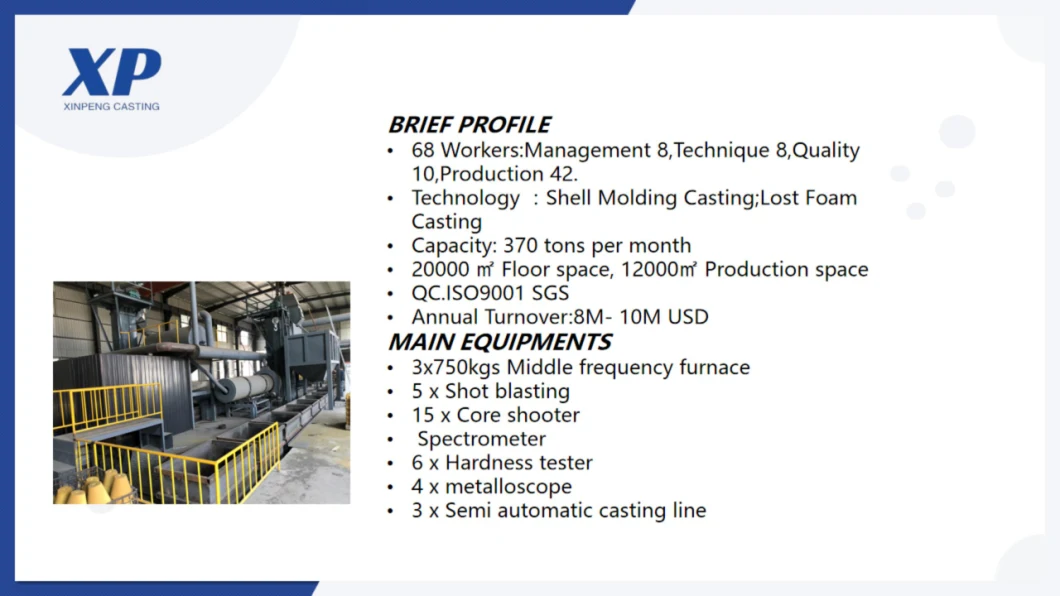 Custom Nodular Cast Iron Sand Mold Shell Cast Iron