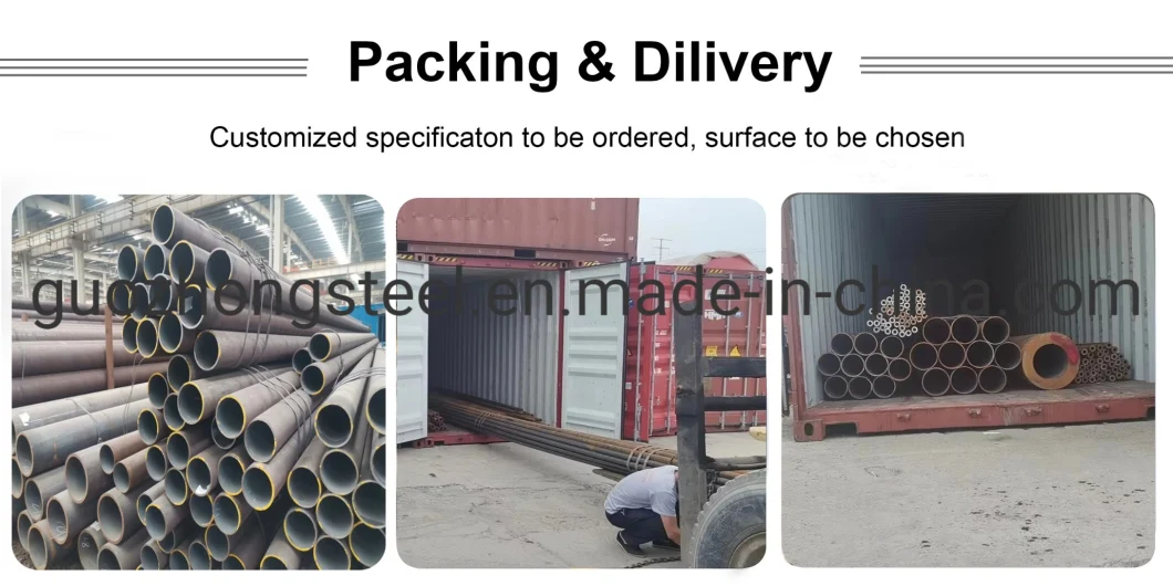 ASTM A36 A106 St52 St37 Sch40 Sch80 Seamless Carbon Steel Tube